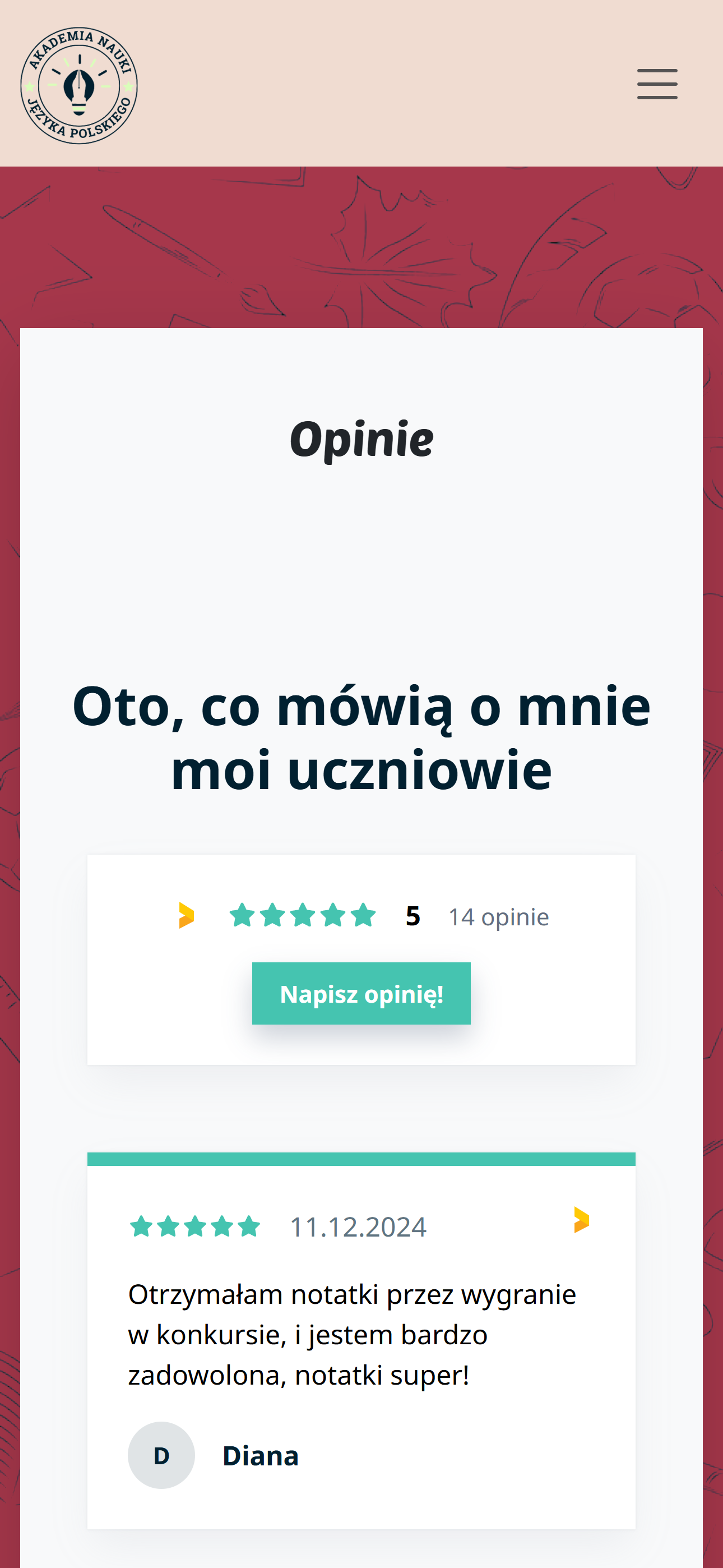 Akademia Nauki Języka Polskiego - strona od podstaw/panel administracyjny