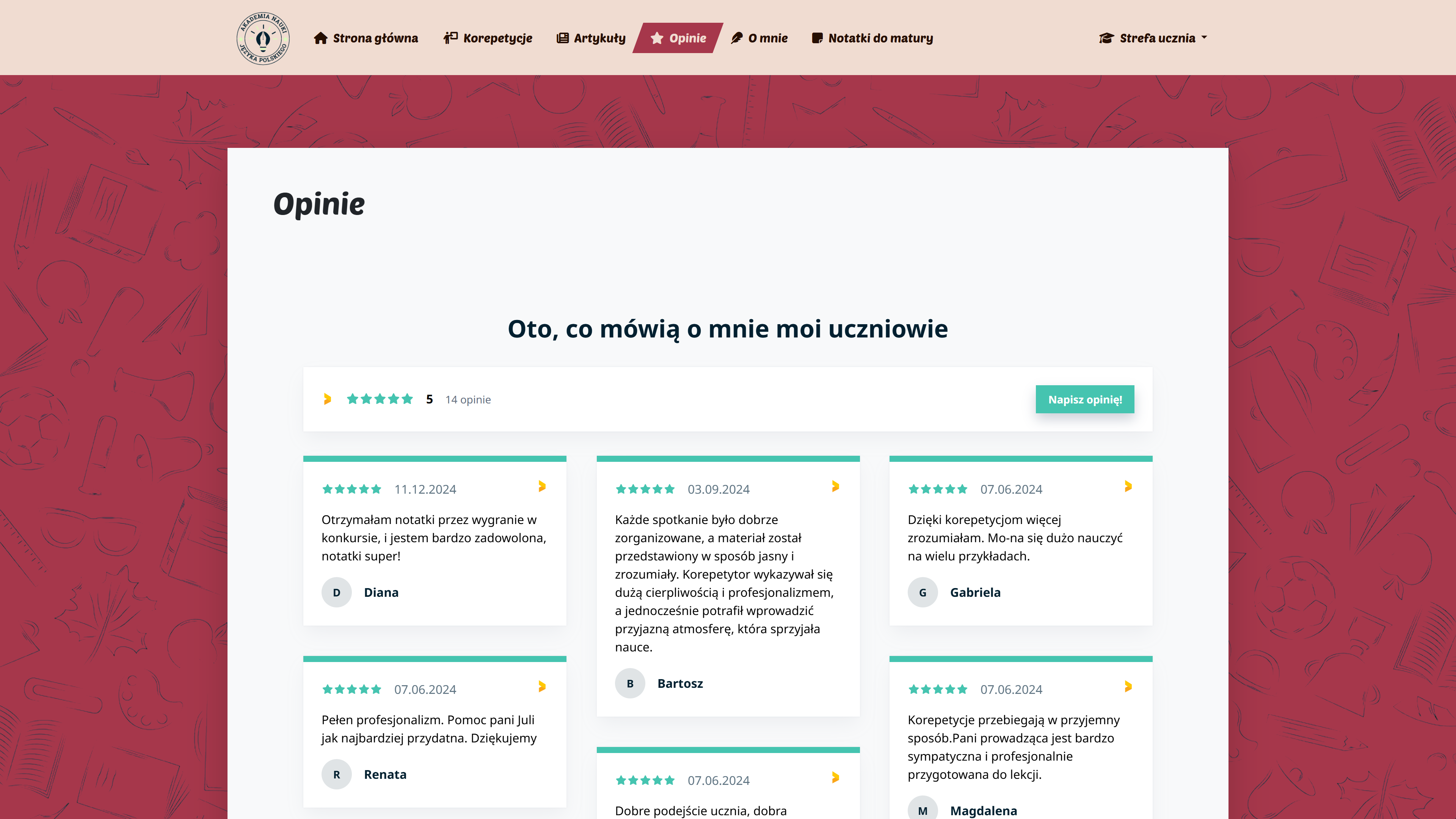 Akademia Nauki Języka Polskiego - strona od podstaw/panel administracyjny