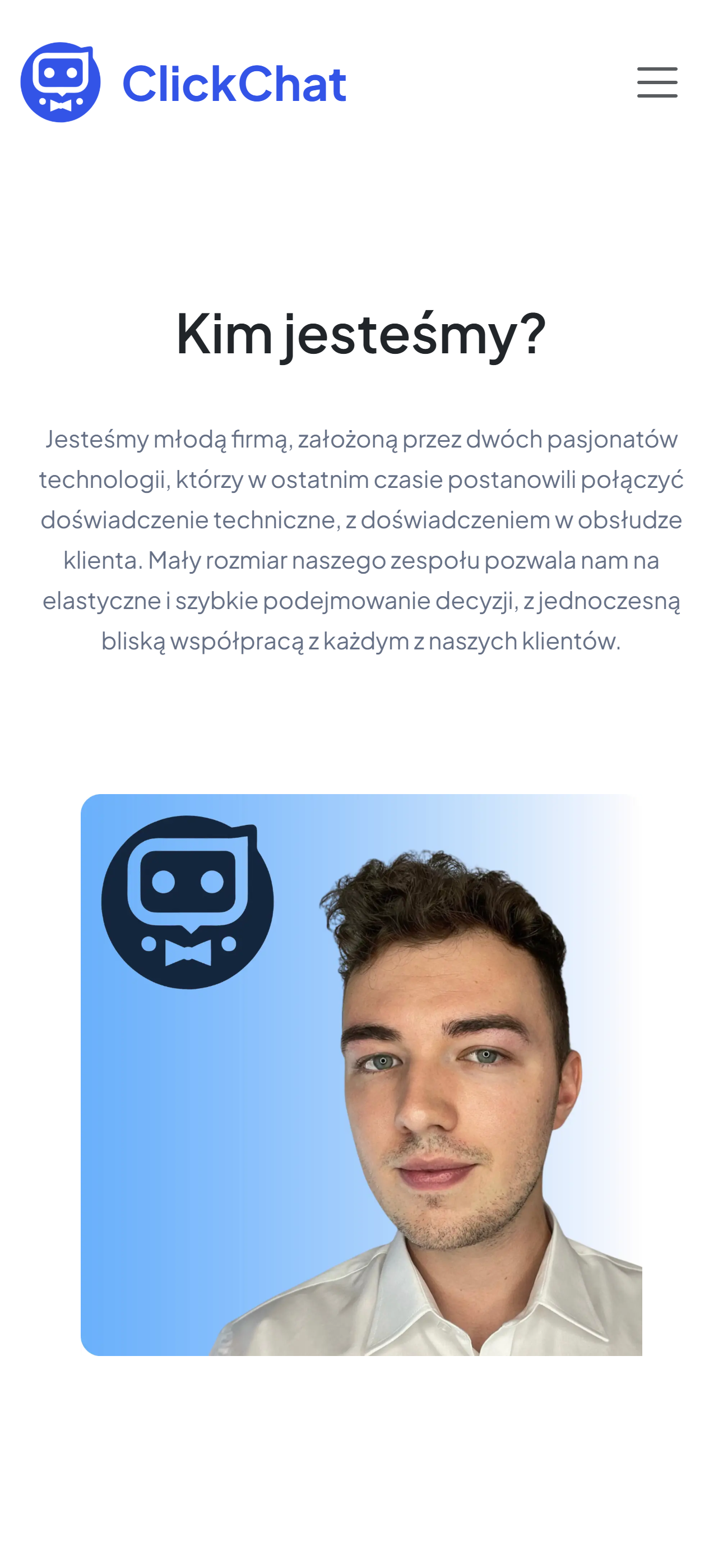 ClickChat - strona internetowa od podstaw