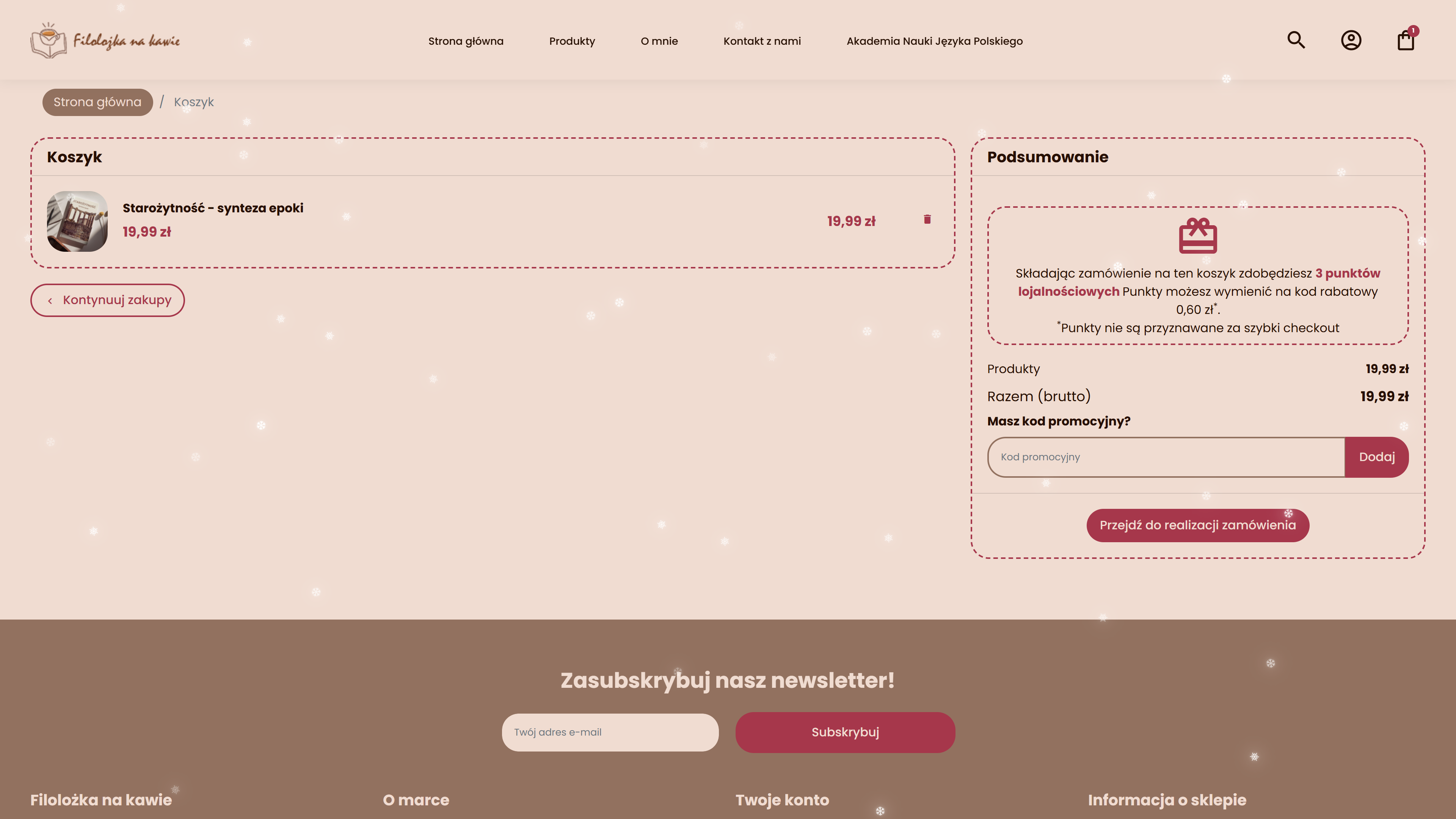 Filolożka na kawie - sklep internetowy na Prestashop