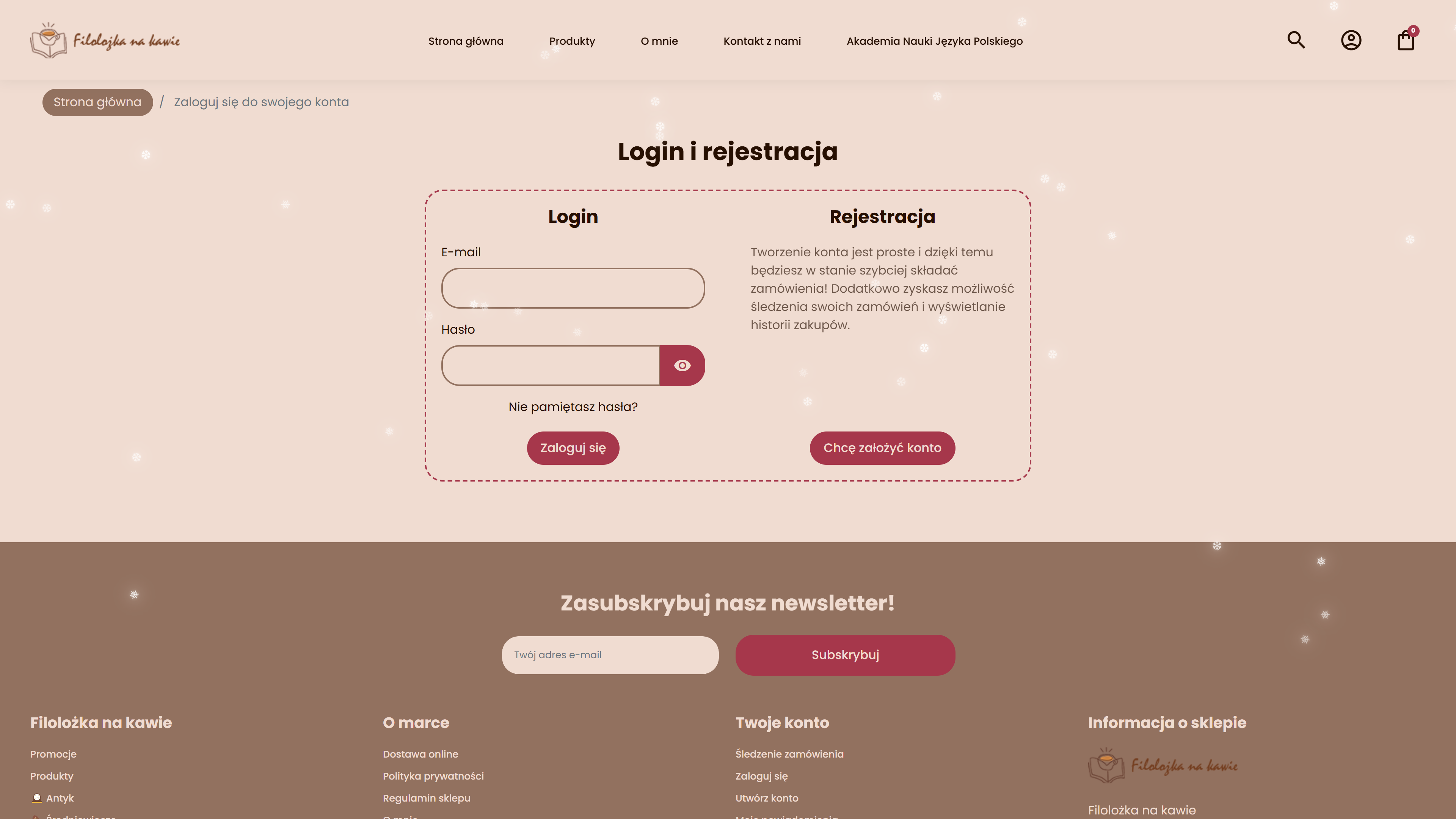 Filolożka na kawie - sklep internetowy na Prestashop