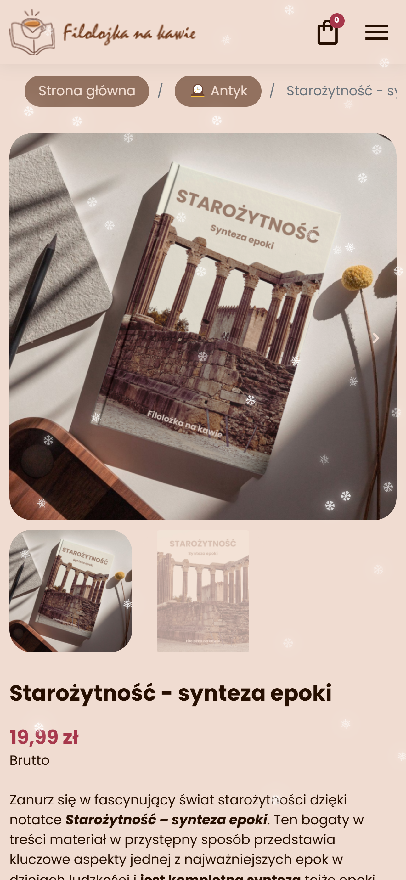 Filolożka na kawie - sklep internetowy na Prestashop
