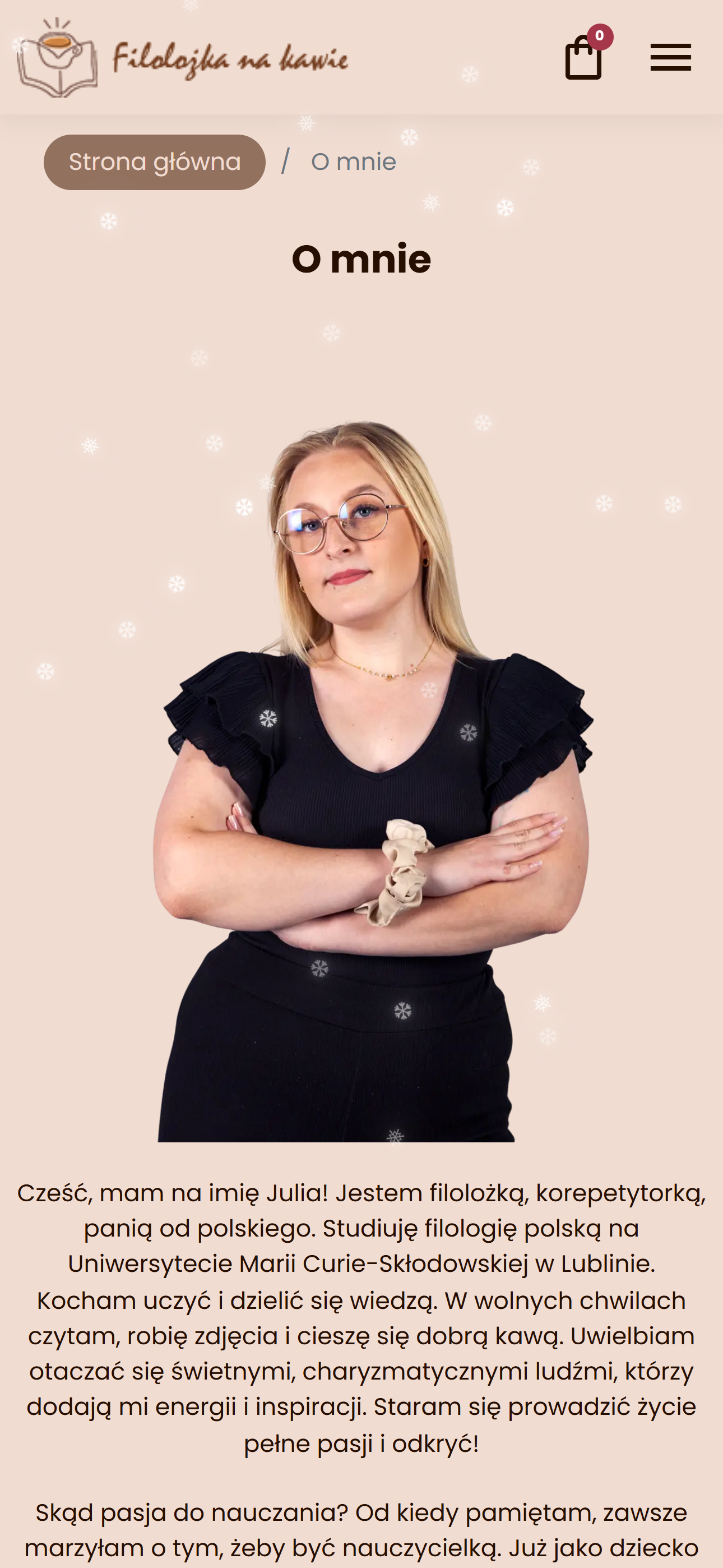 Filolożka na kawie - sklep internetowy na Prestashop