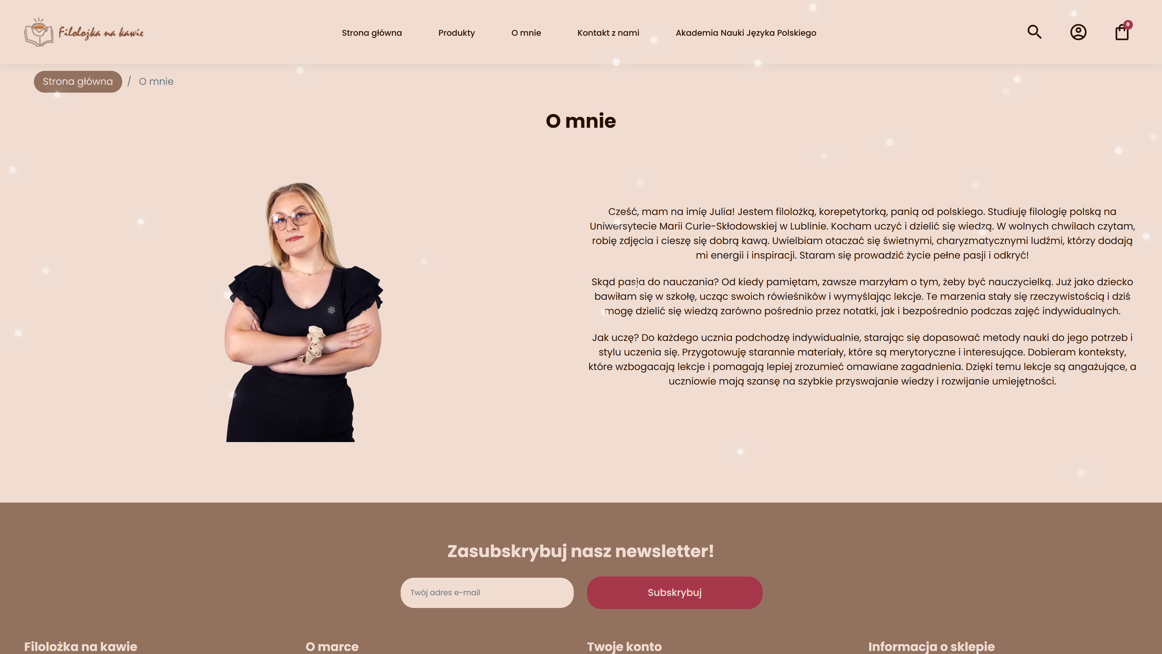 Filolożka na kawie - sklep internetowy na Prestashop