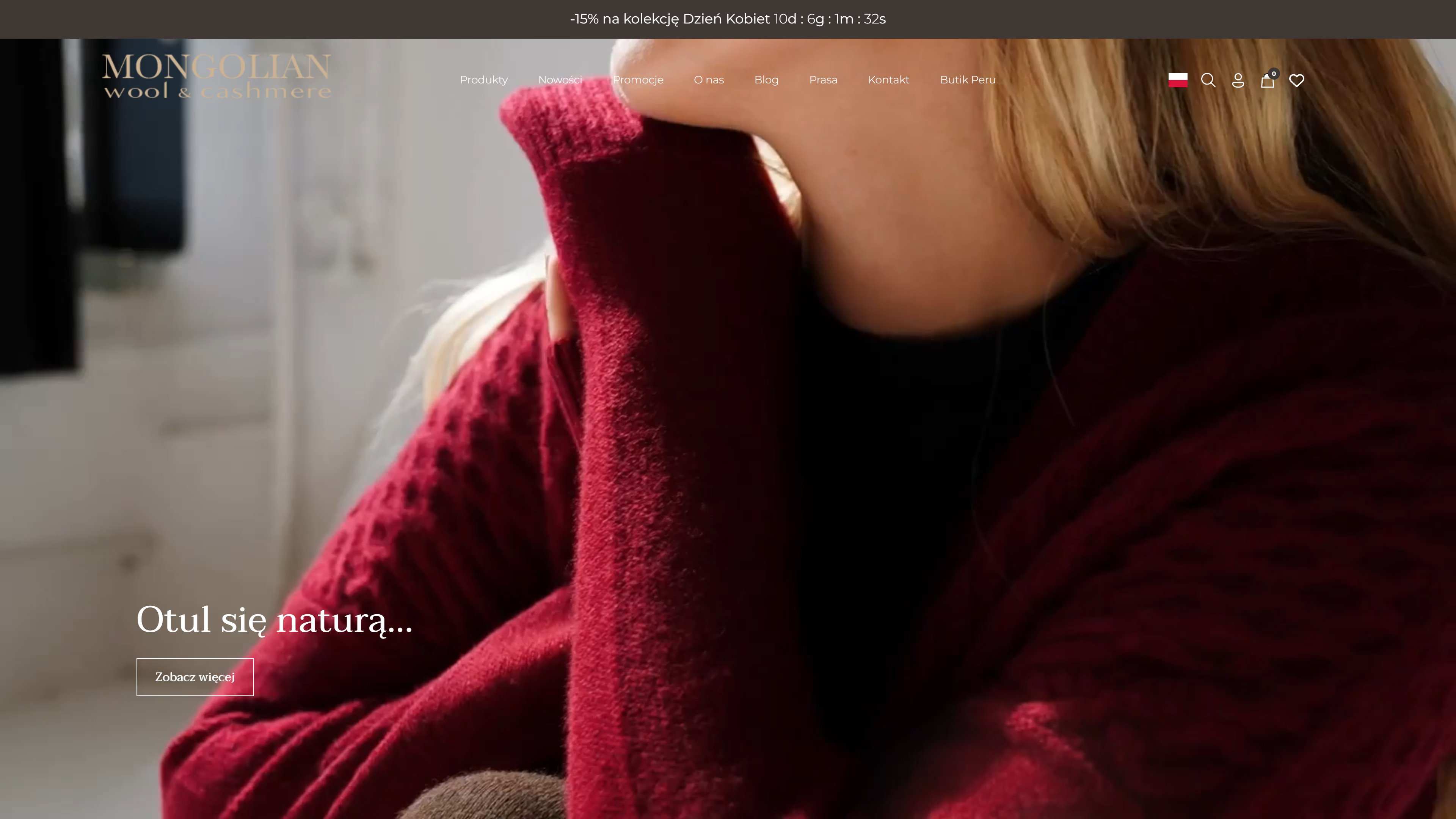 Zrzut ekranu strony Mongolian