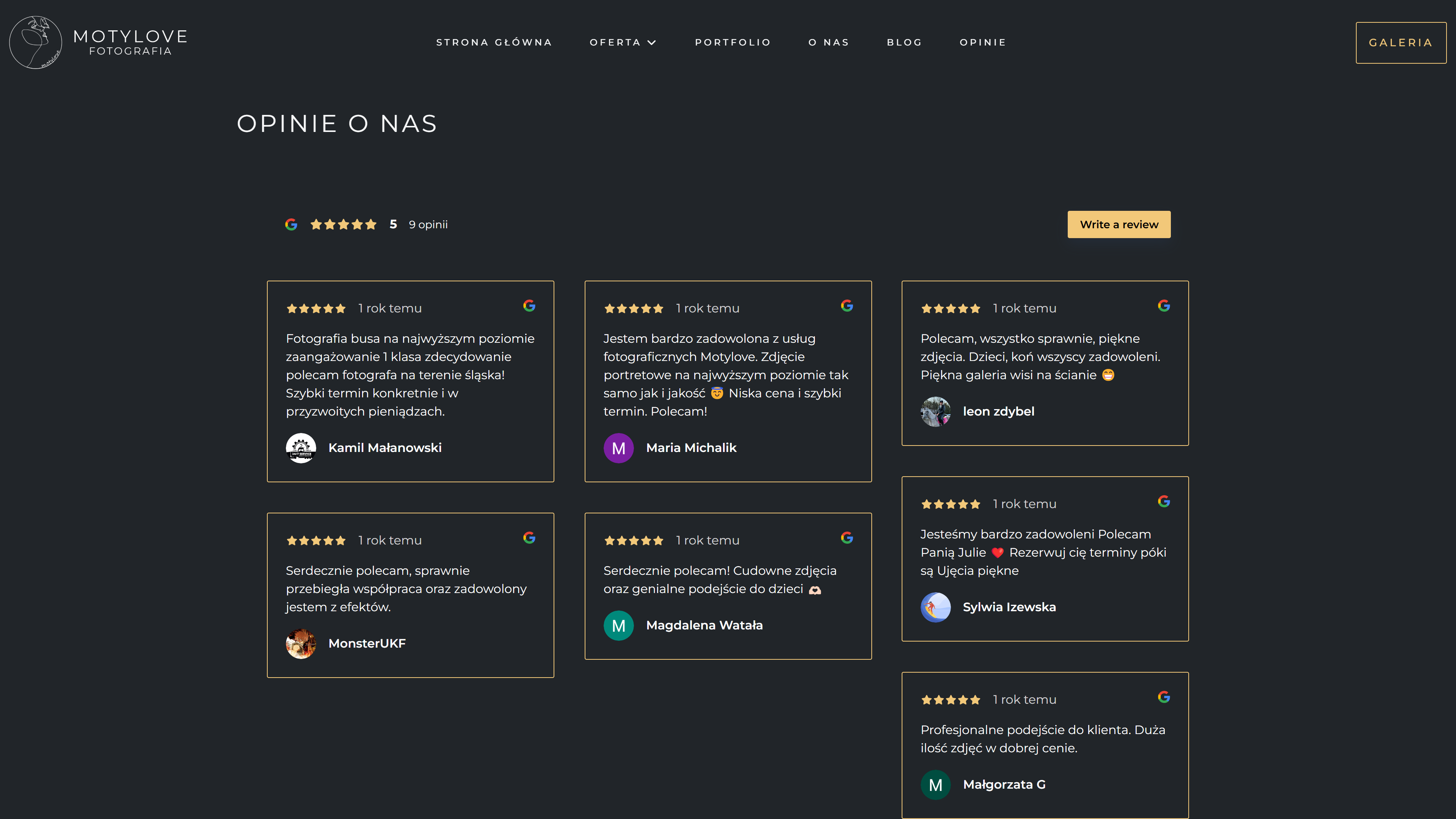 Motylove - strona od podstaw/panel administracyjny/panel klienta