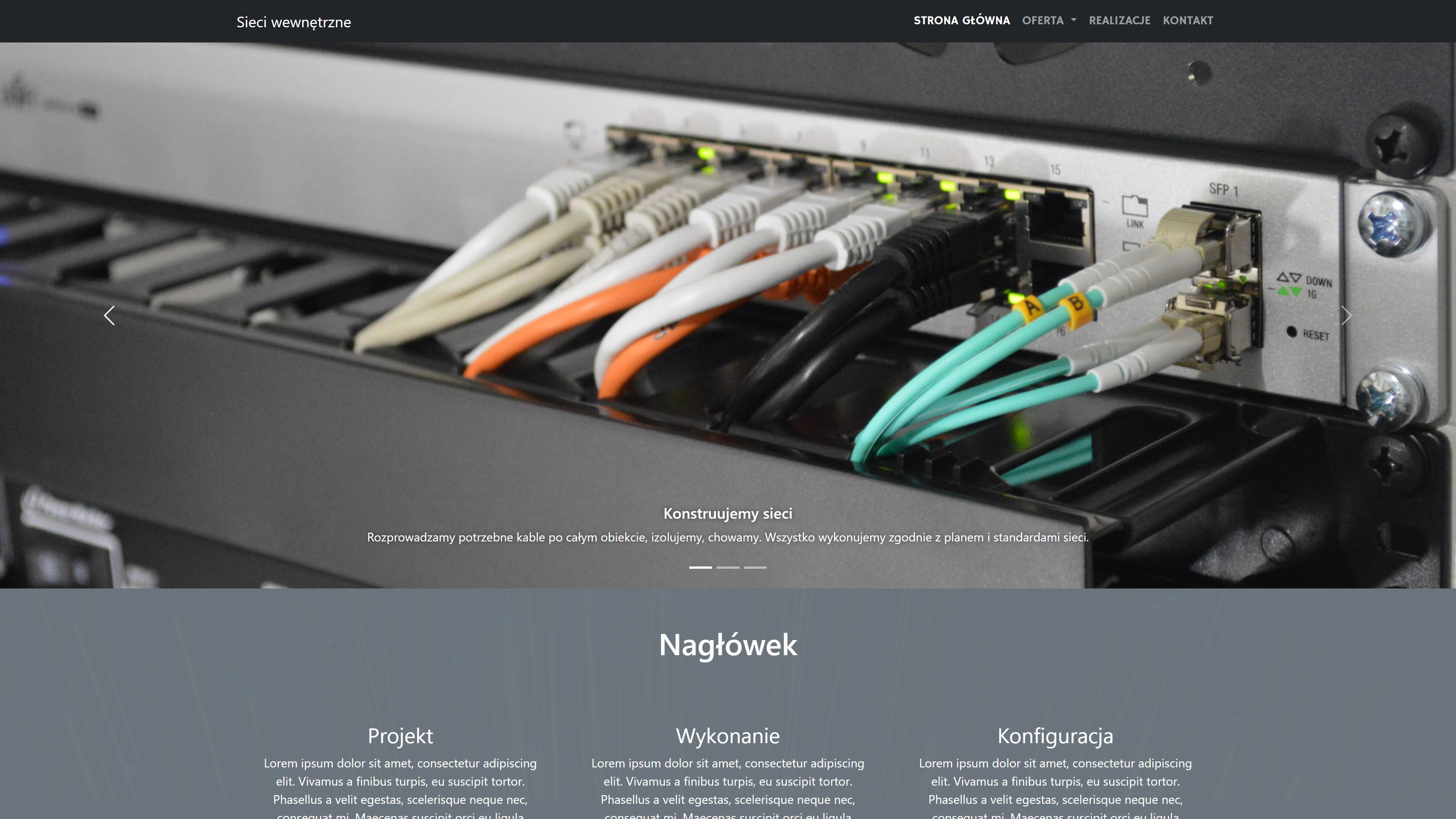 OW-Networks - strona od podstaw/panel administracyjny