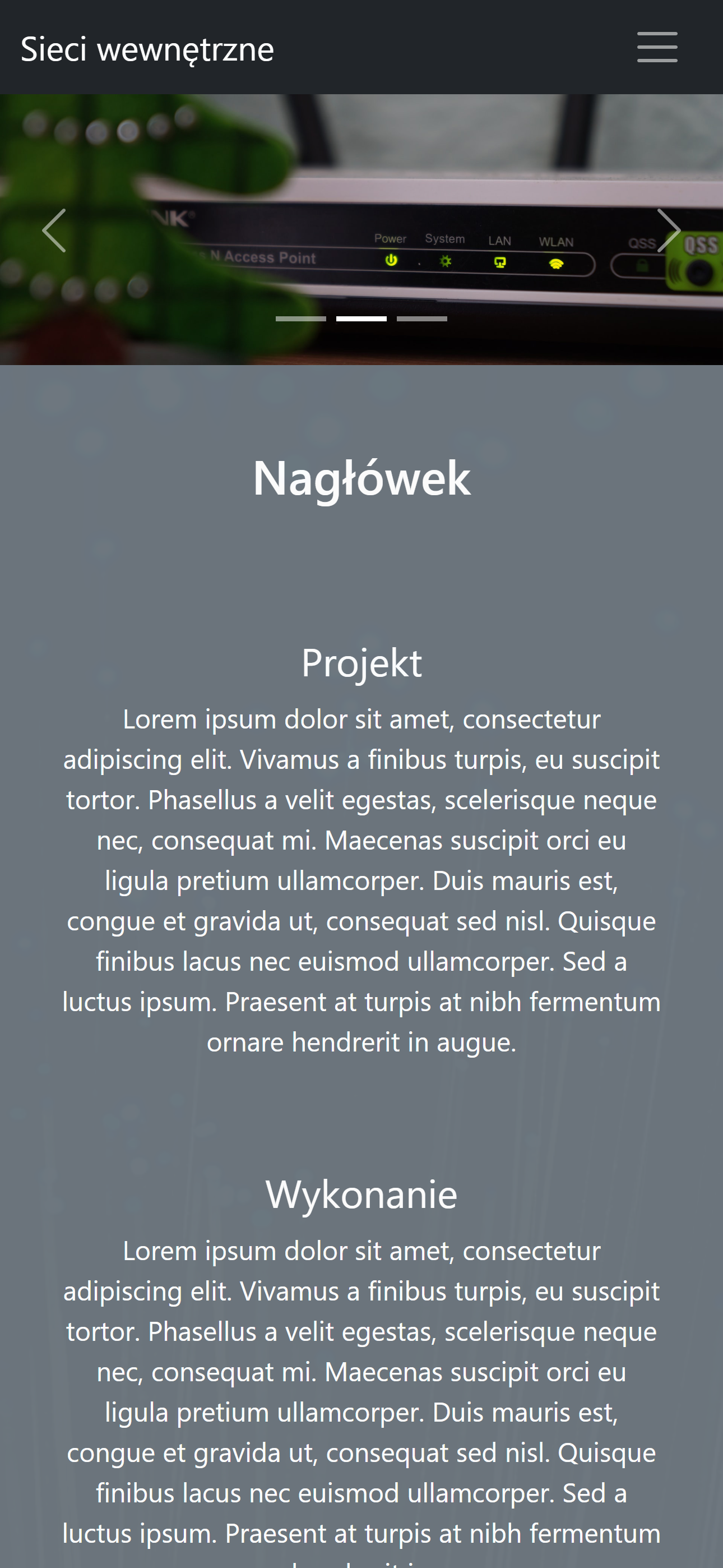 OW-Networks - strona od podstaw/panel administracyjny