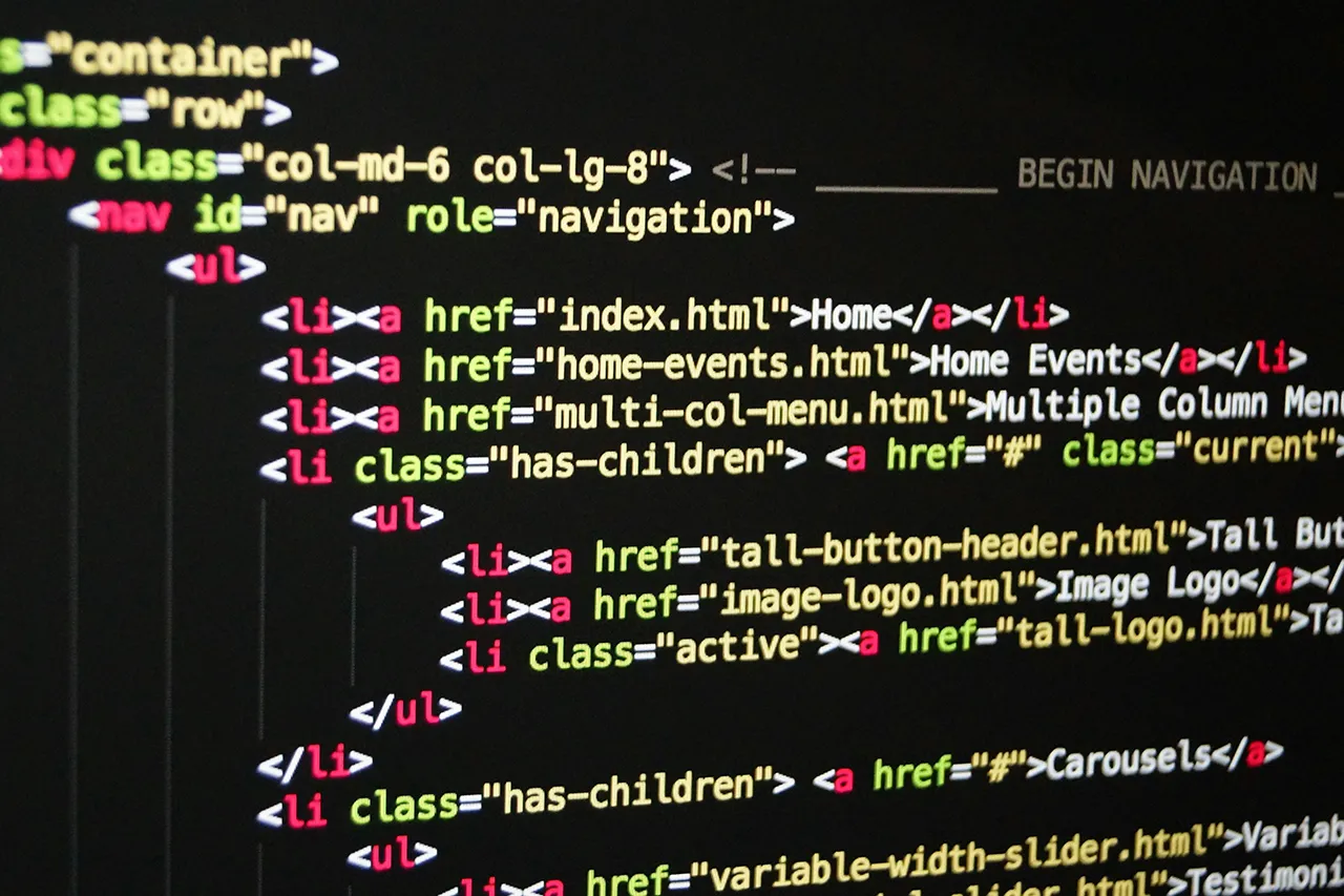 Zrzut ekranu z kodem źródłowym