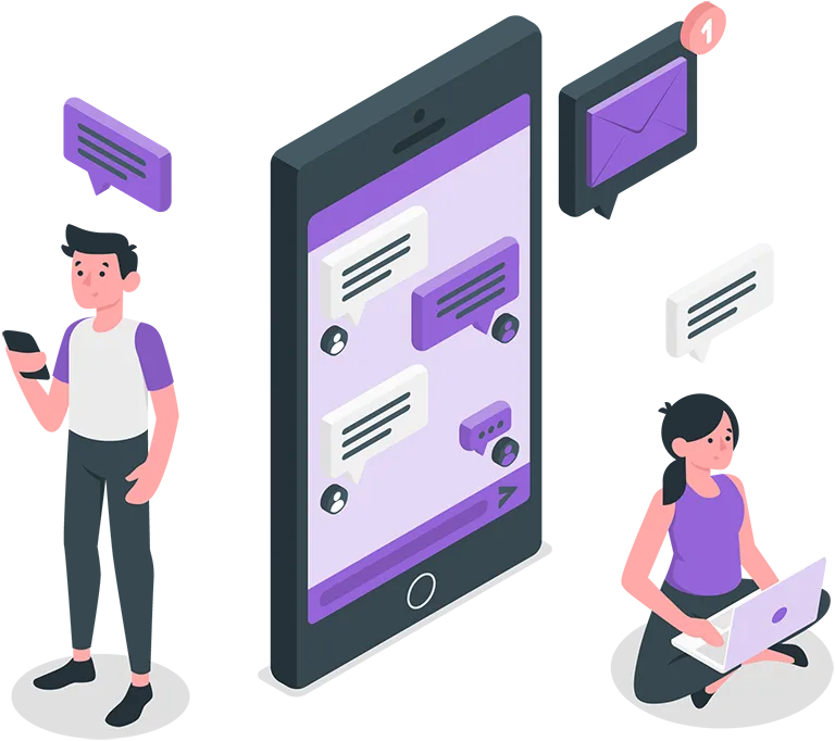 Kontaktujący się ludzie