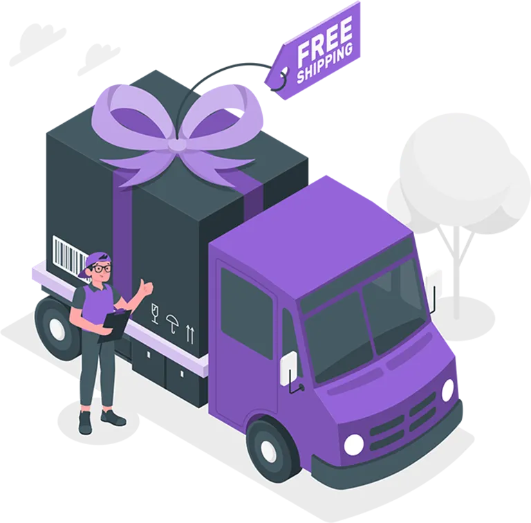 Ikona ciężarówki kurierskiej